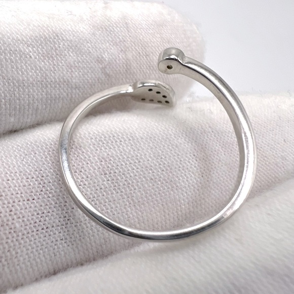 Sale $8 Firm! Sterling Silver Adjustable Ring with Cz’z - Picture 12 of 14